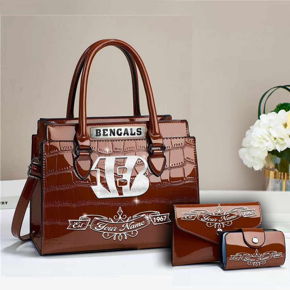 Buy the Handbag, Get the Wallet & Card Holder Free Cincinnati Bengals VITRHB097