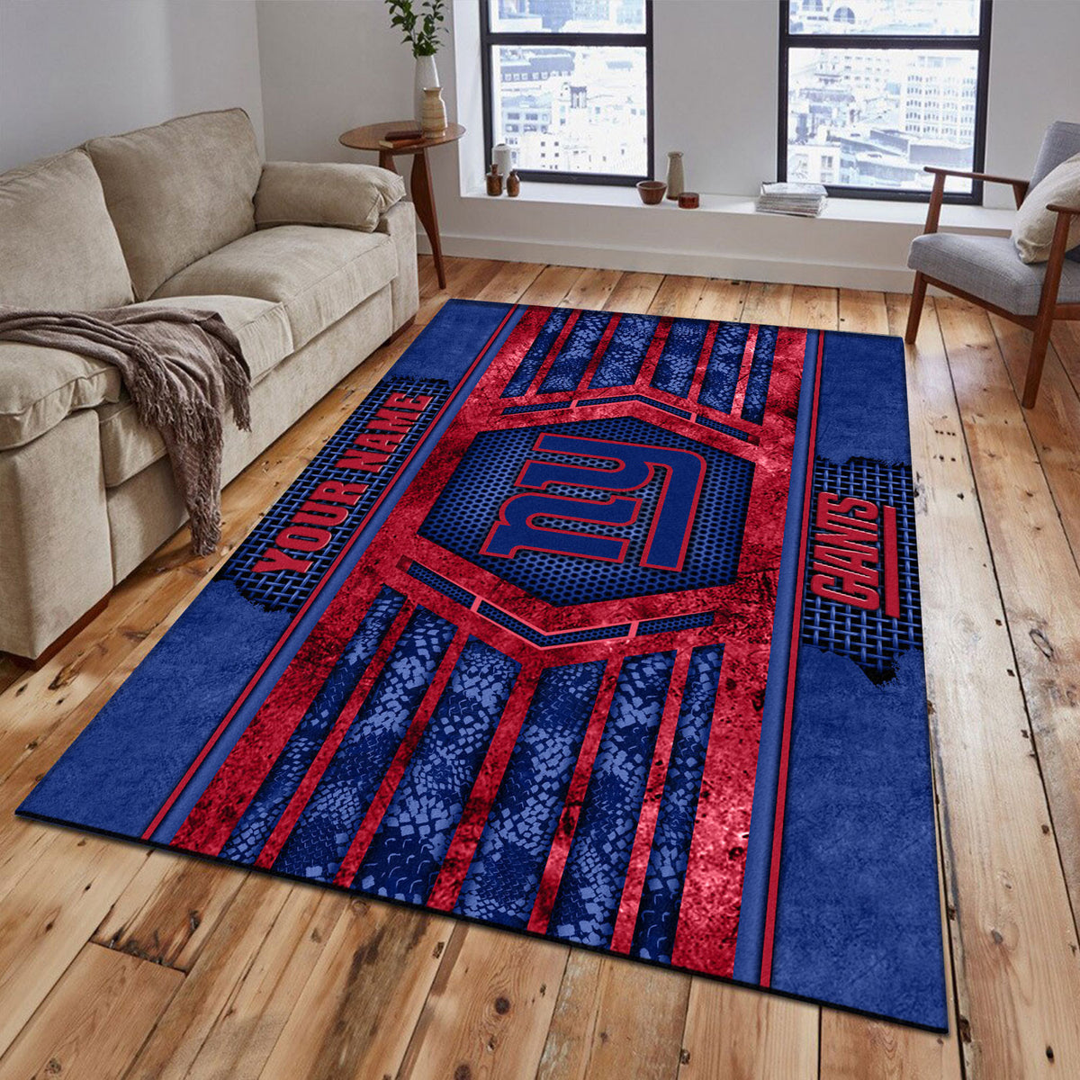 Rug Living Room Floor Decor Fan Gifts New York Giants PRUG4223