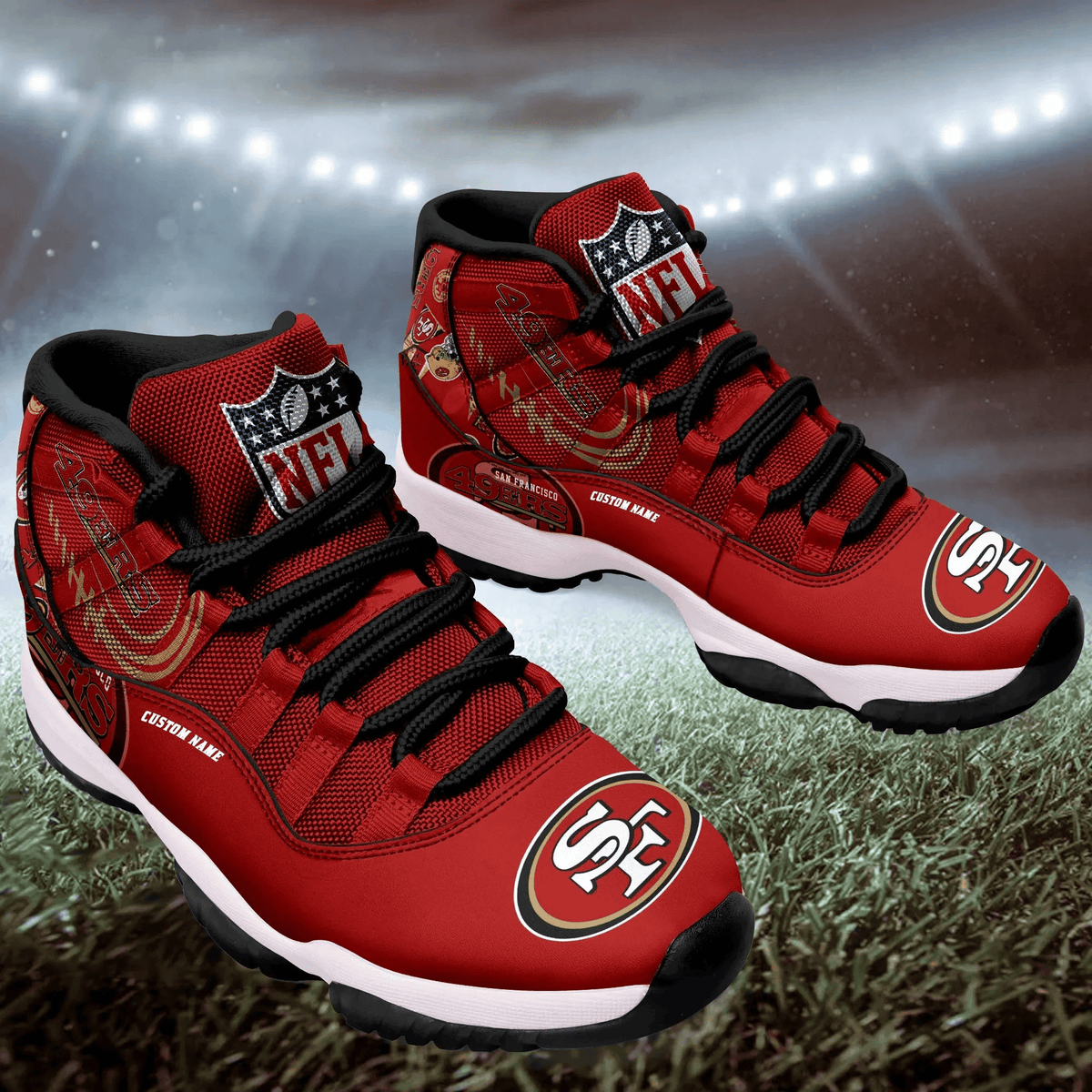 San Francisco 49ers Personalized AJD11 Sneakers BG211