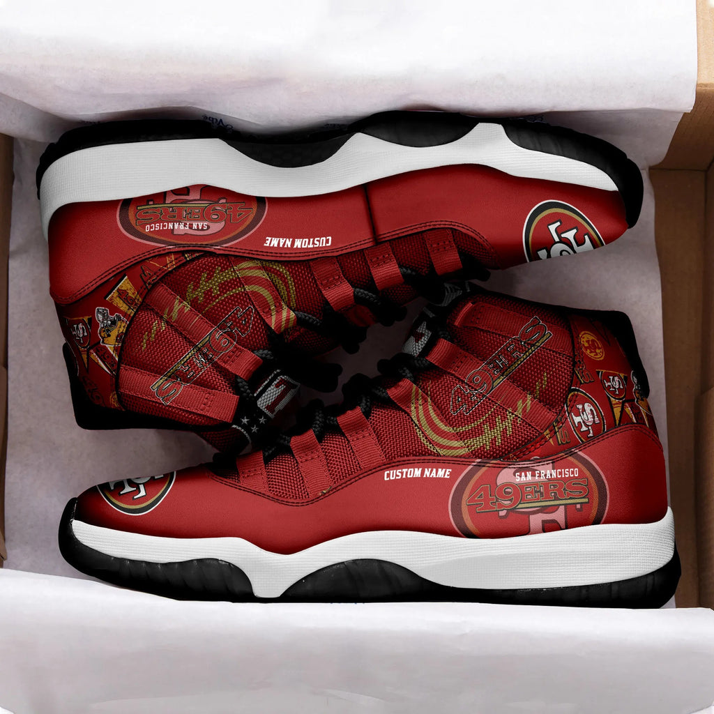 San Francisco 49ers Personalized AJD11 Sneakers BG211