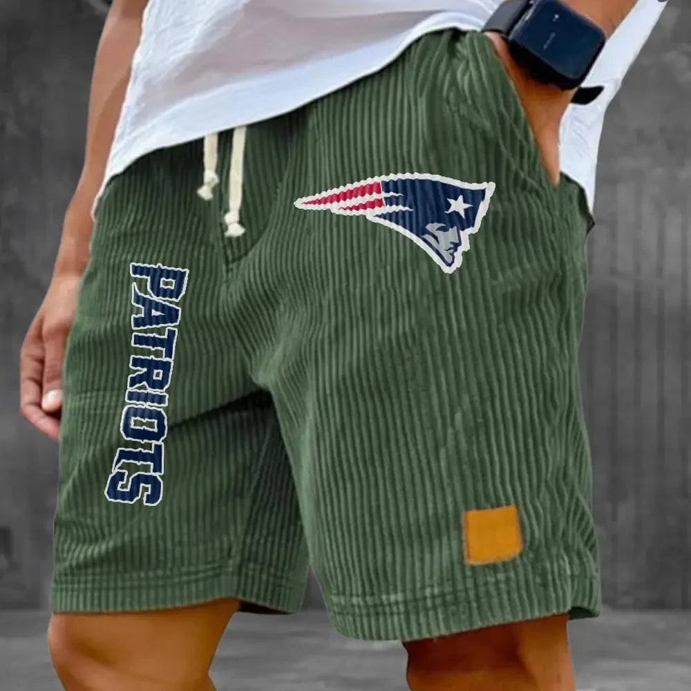 New England Patriots Corduroy Casual Shorts SPTCDCS879