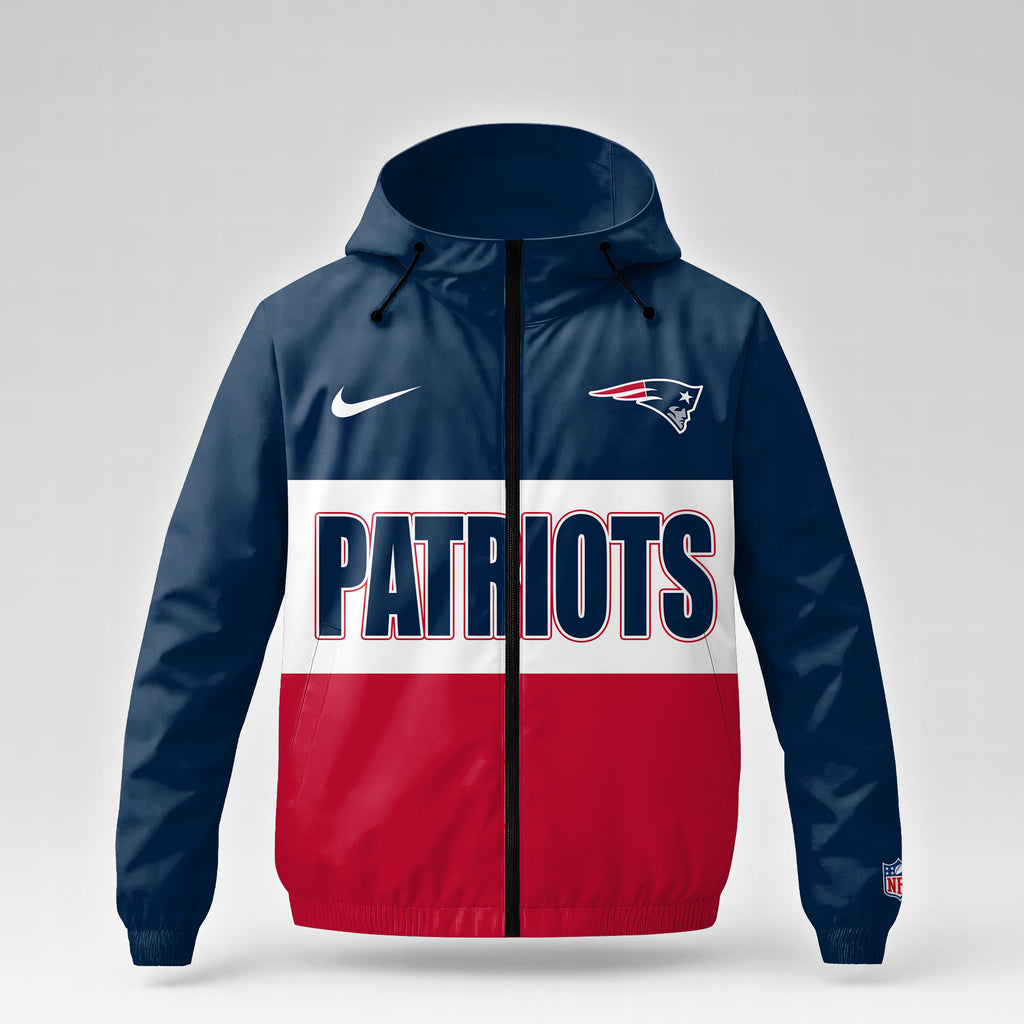 New England Patriots | Premium NFL Strength Through Christ Windbreaker Jacket NTH1306