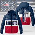 New England Patriots | Premium NFL Strength Through Christ Windbreaker Jacket NTH1306