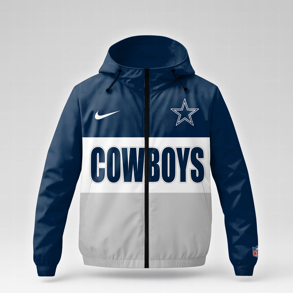 Dallas Cowboys | Premium NFL Strength Through Christ Windbreaker Jacket NTH1305