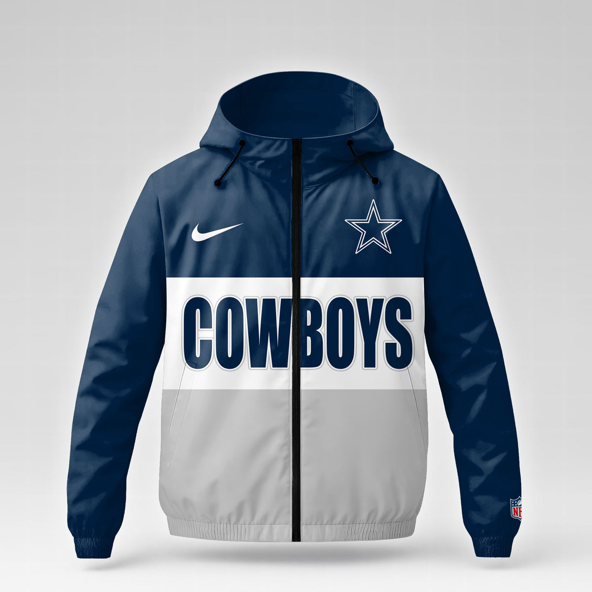 Dallas Cowboys | Premium NFL Strength Through Christ Windbreaker Jacket NTH1305