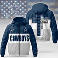 Dallas Cowboys | Premium NFL Strength Through Christ Windbreaker Jacket NTH1305