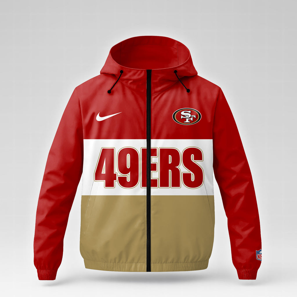 San Francisco 49ers | Premium NFL Strength Through Christ Windbreaker Jacket NTH1303