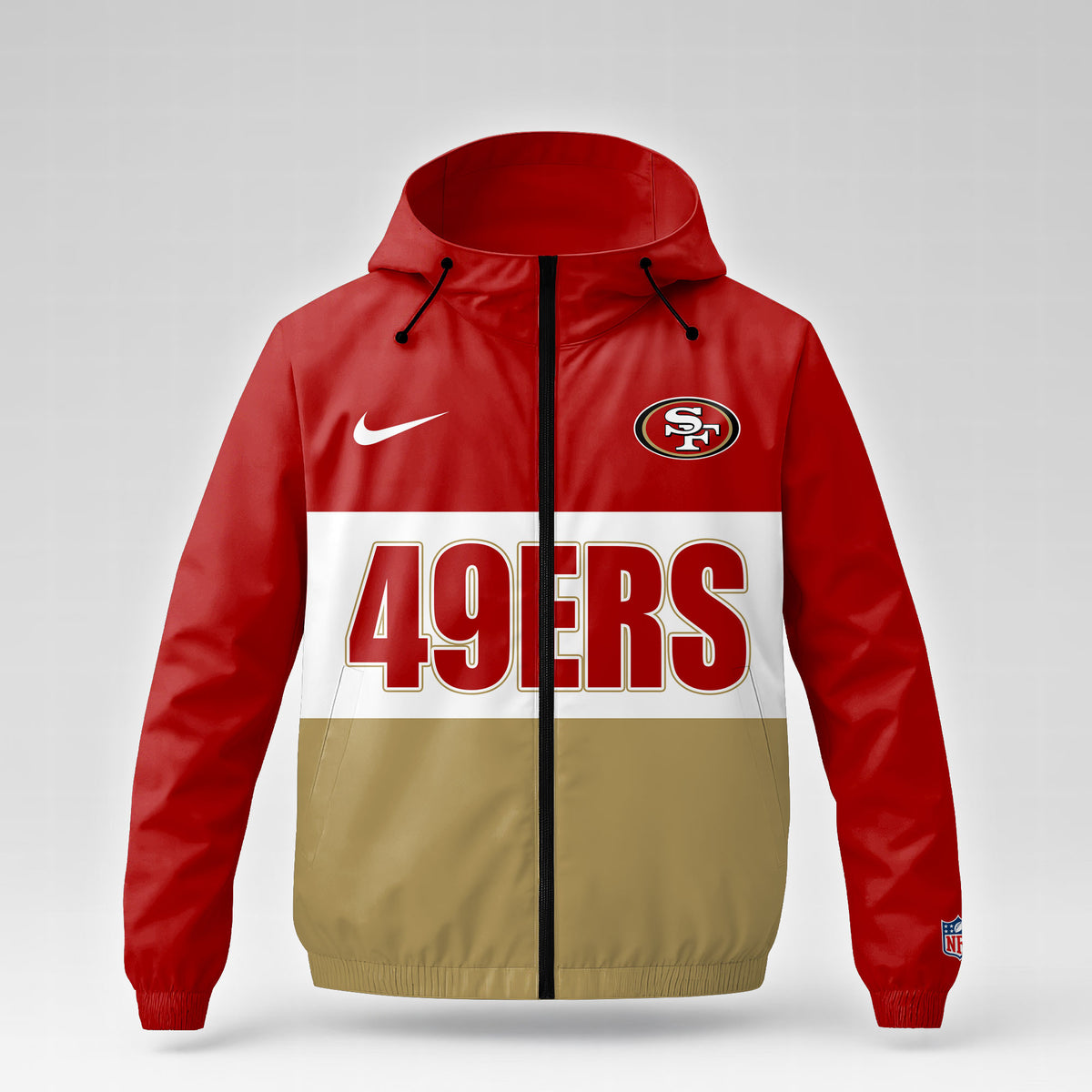San Francisco 49ers | Premium NFL Strength Through Christ Windbreaker Jacket NTH1303