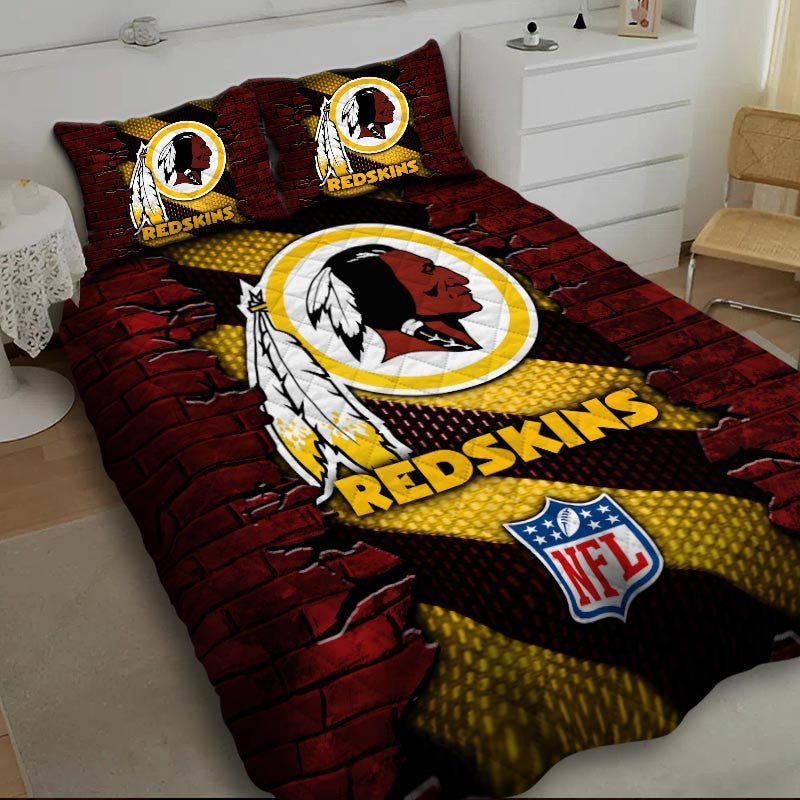 Quilts Bedroom Decor Fan Gifts Washington Redskin DMHG0679 Multicolor