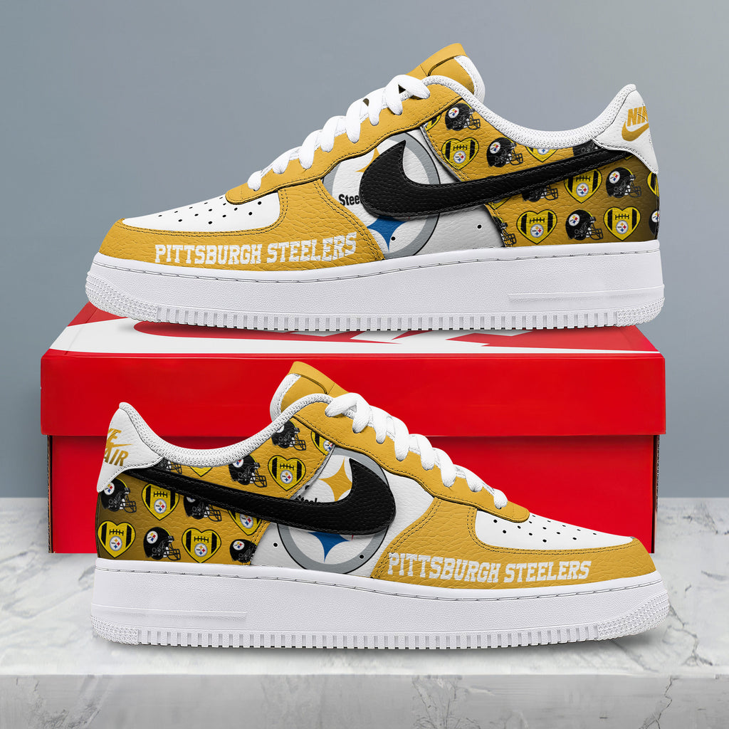 Pittsburgh Steelers | Premium NFL Gridiron Classic AF1 Shoes NTH19