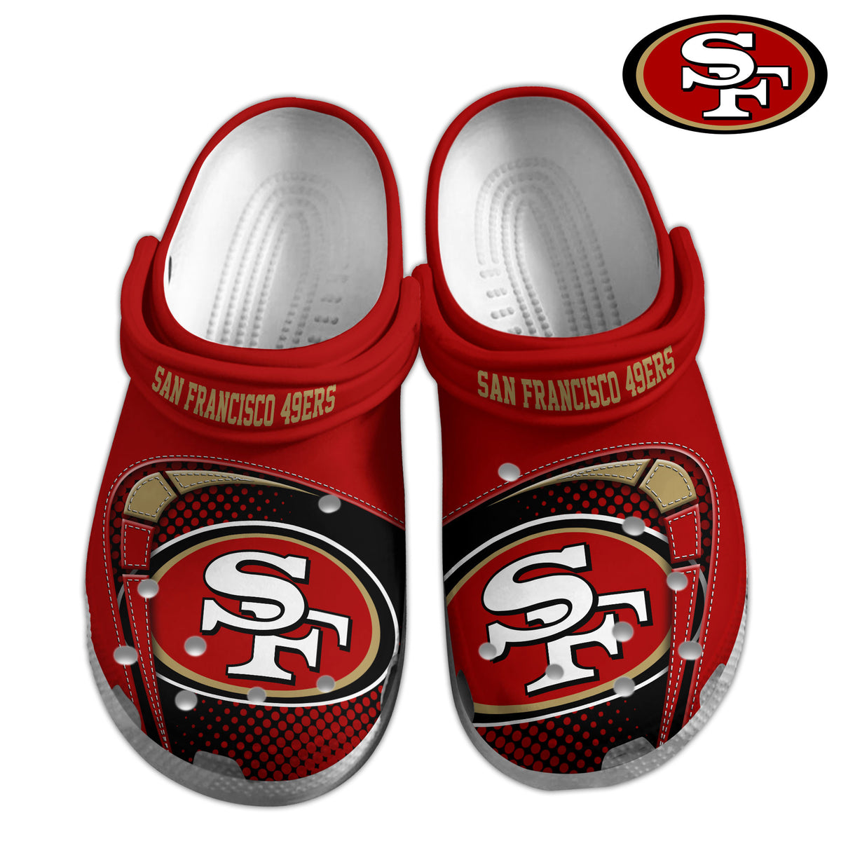 San Francisco 49ers | Premium NFL Crocs Shoes VAN3116