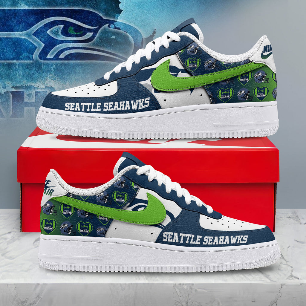Seattle Seahawks | Premium NFL Gridiron Classic AF1 Shoes NTH16