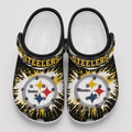 Pittsburgh Steelers | Premium NFL Splash Burst Fan Crocs VAN217