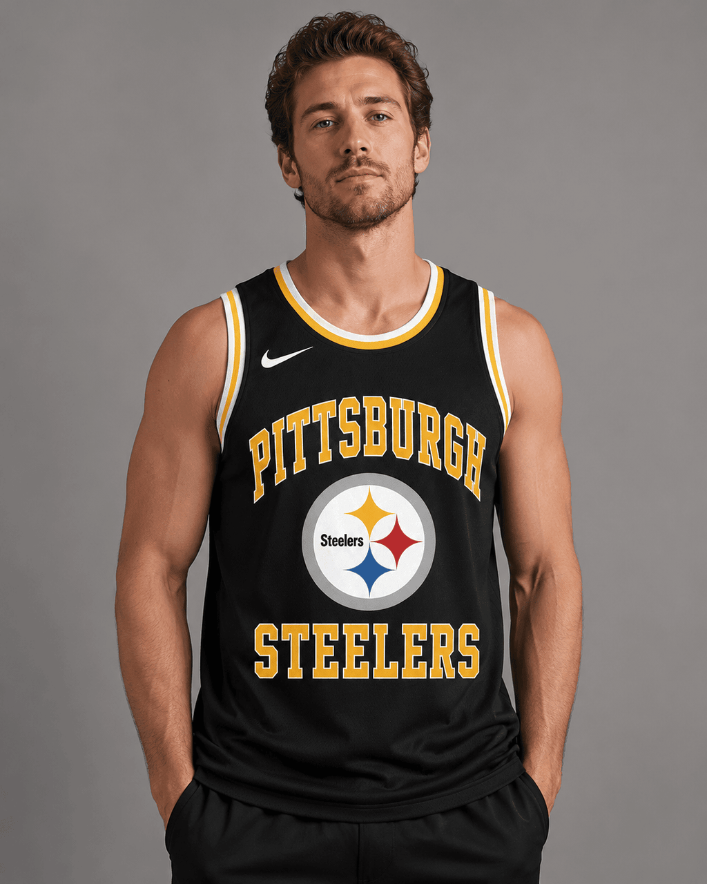 Pittsburgh Steelers | Premium NFL Personalized Team Custom Name Number Sports Tank Top NDN110