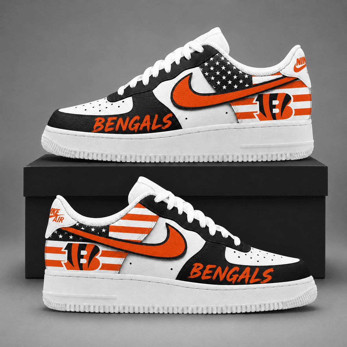 Cincinnati Bengals | Premium American Football Team Limited AF1 Shoes NDN513