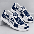Dallas Cowboys | Premium NFL Team Logo Patchwork Loafer Shoes NY - VAN52108