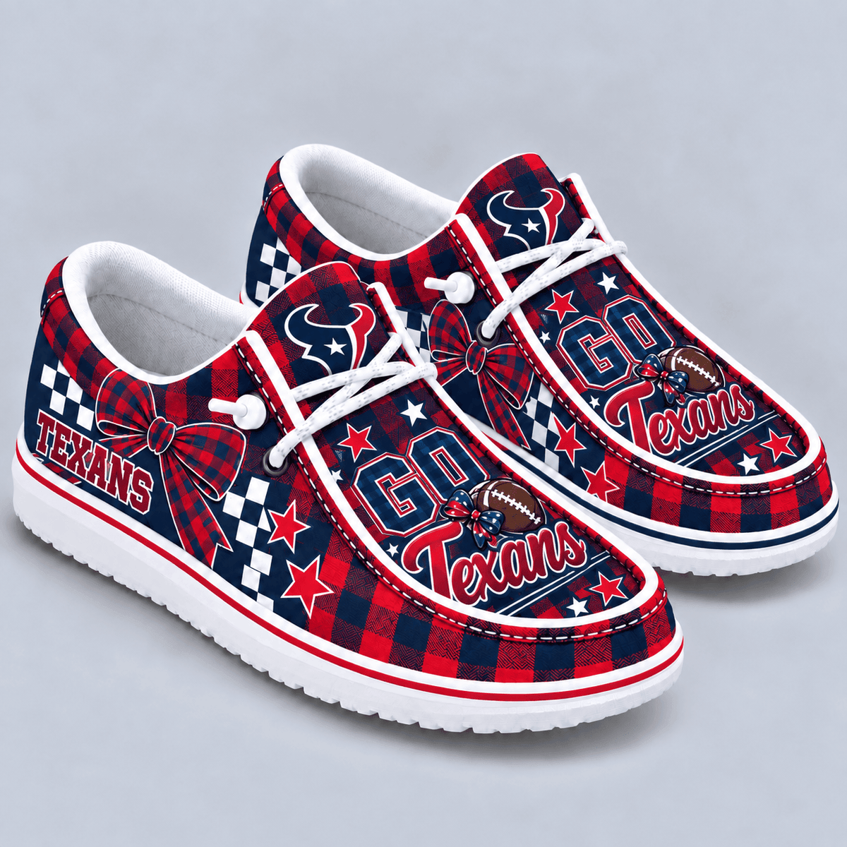 Houston Texans | Premium NFL Bow Loafer Shoes TD - VAN52147