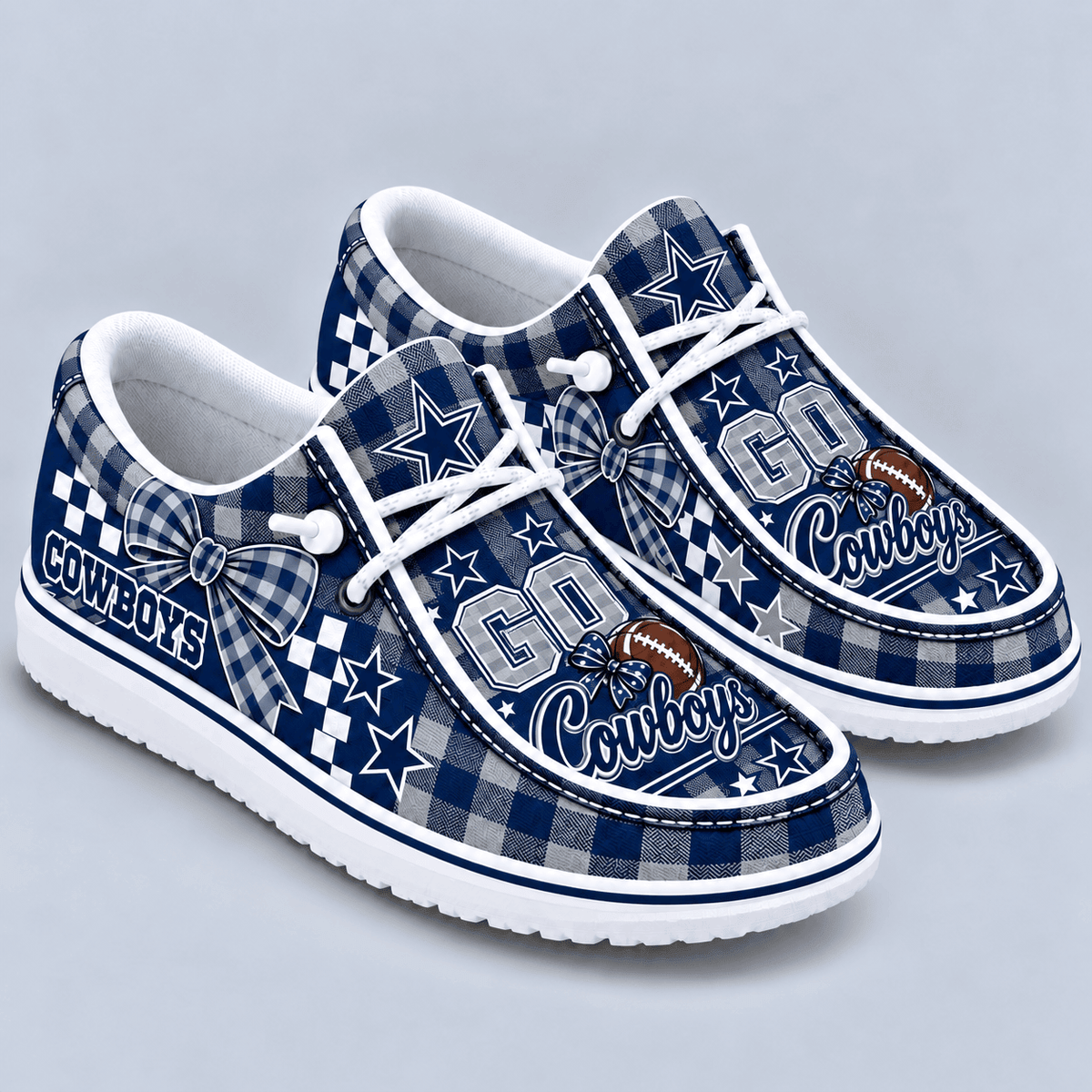 Dallas Cowboys | Premium NFL Bow Loafer Shoes TD - VAN52137
