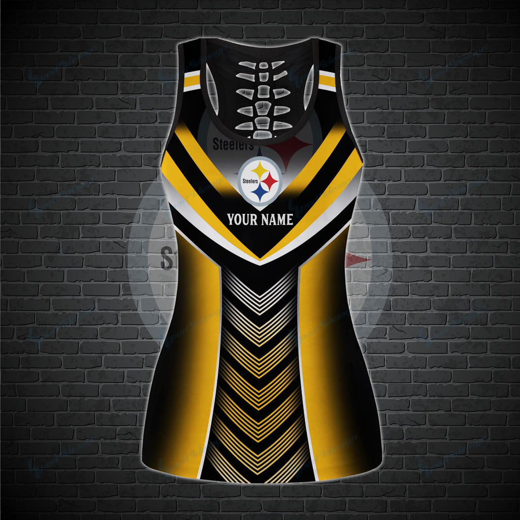 Pittsburgh Steelers Personalized Leggings And Tank Top BG26