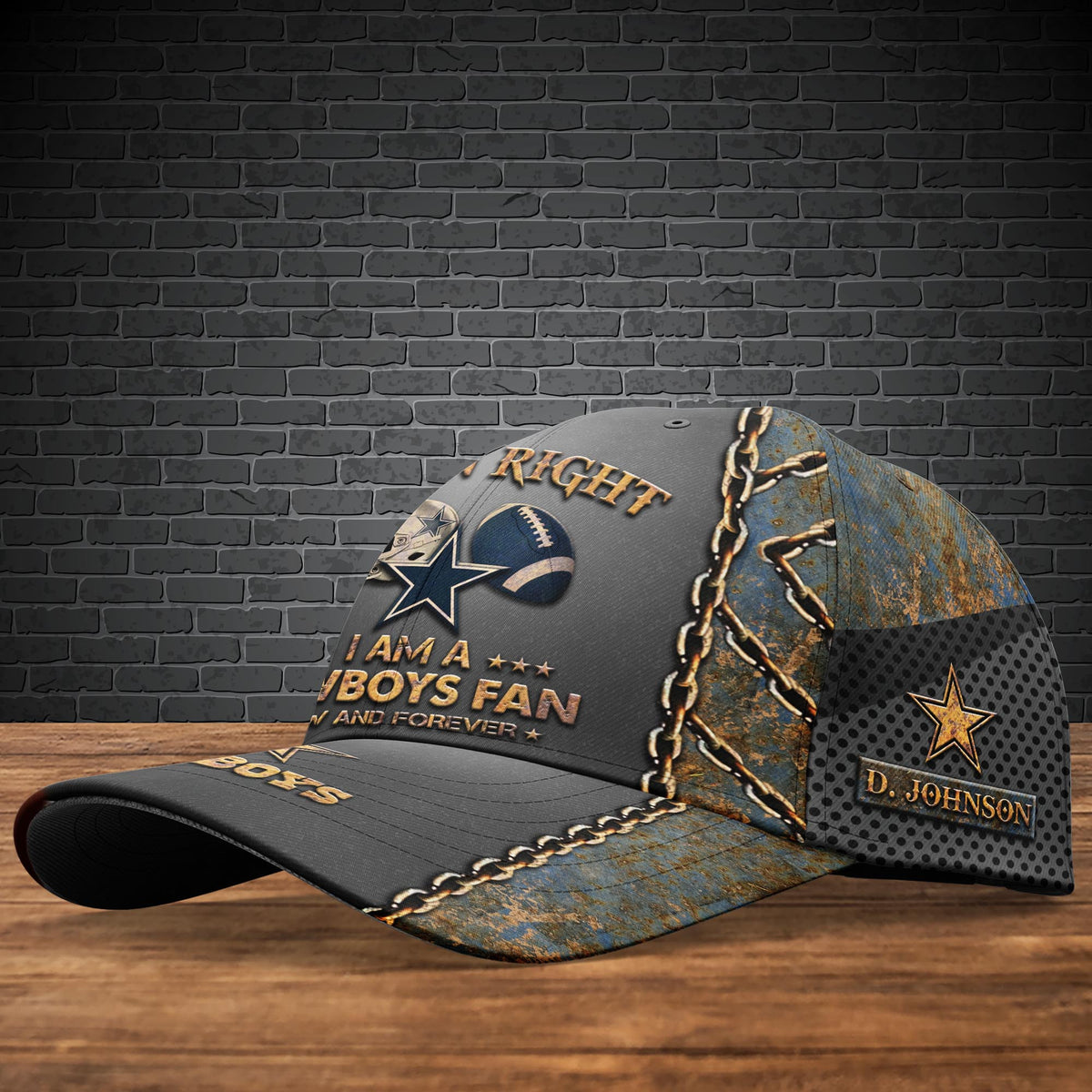 Dallas Cowboys Cap New Version Custom Your Name, Football Team Cap, Football Lovers Gifts ETRG-477009