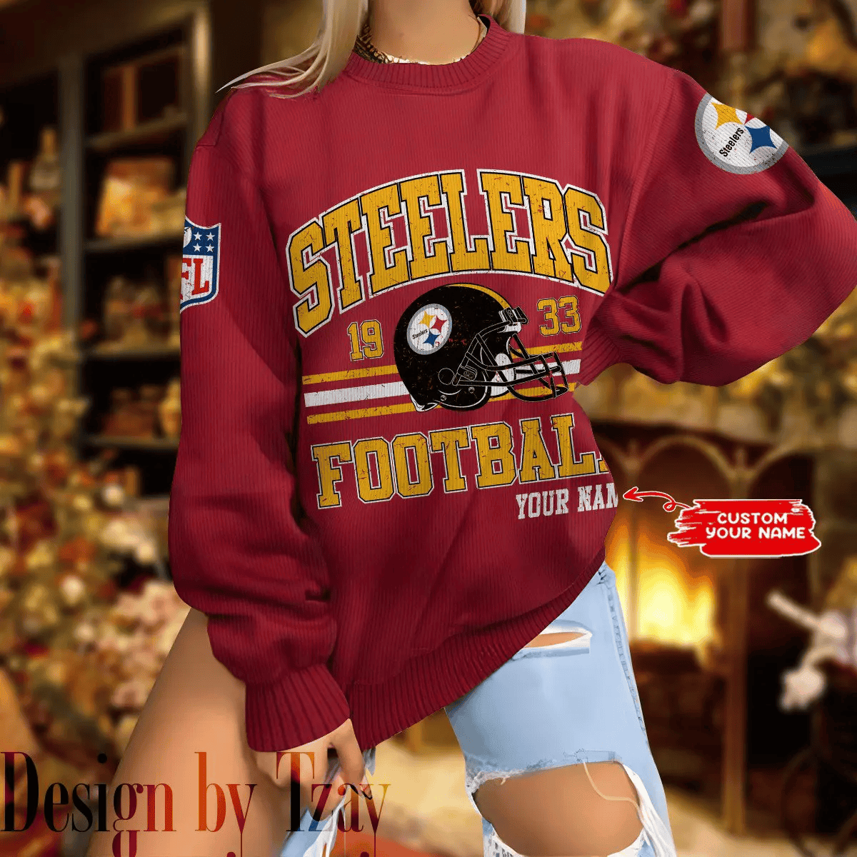 Pittsburgh Steelers Personalized Fashion Design New Woolen Sweater BGSWT290