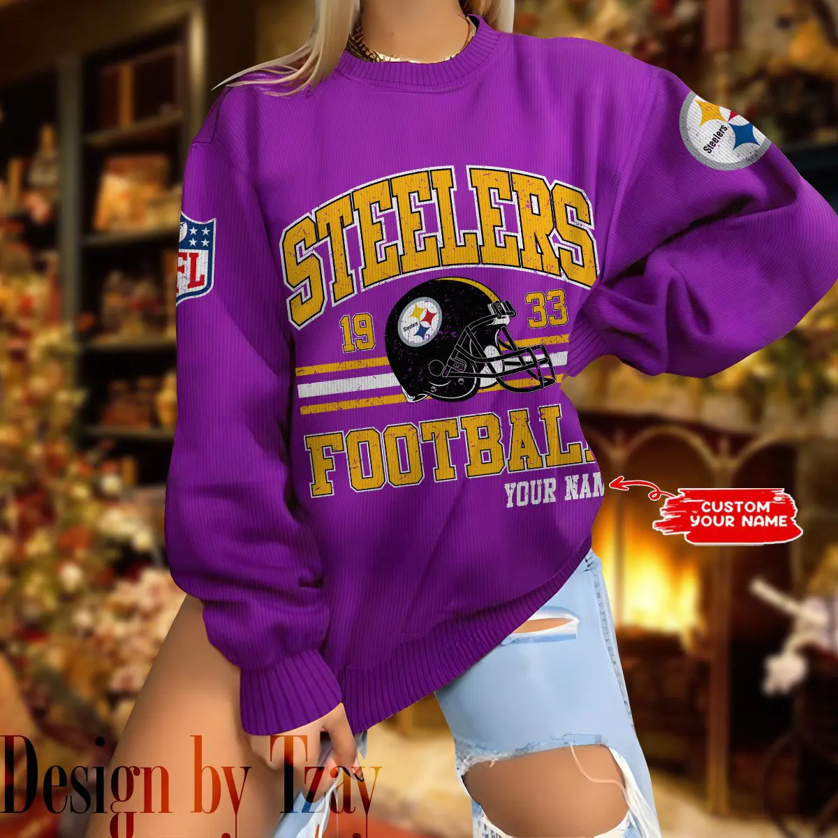 Pittsburgh Steelers Personalized Fashion Design New Woolen Sweater BGSWT290