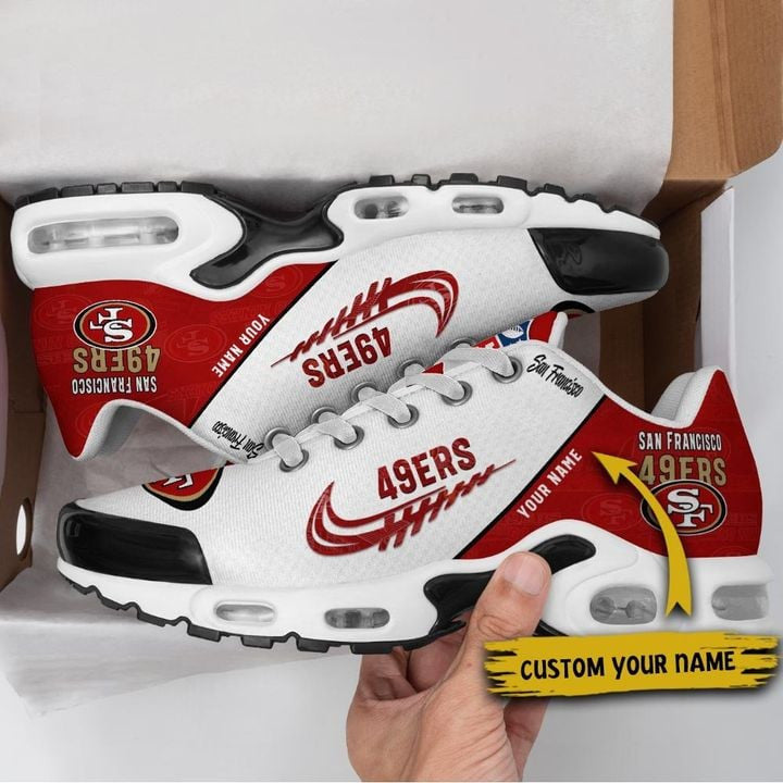 San Francisco 49ers Personalized Plus Sneakers 0813 BGTN193