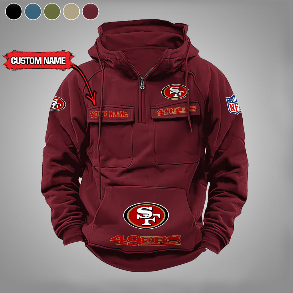 San Francisco 49ers Vintage Men Hoodie AZVMHD004
