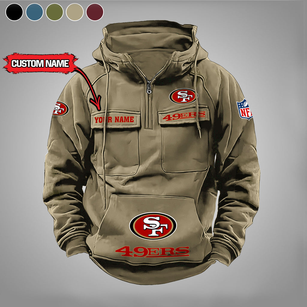 San Francisco 49ers Vintage Men Hoodie AZVMHD004