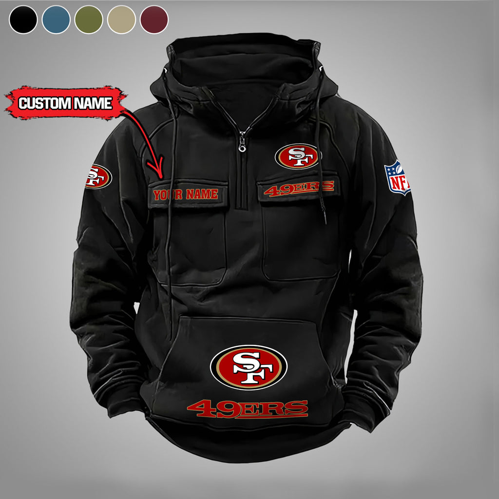San Francisco 49ers Vintage Men Hoodie AZVMHD004