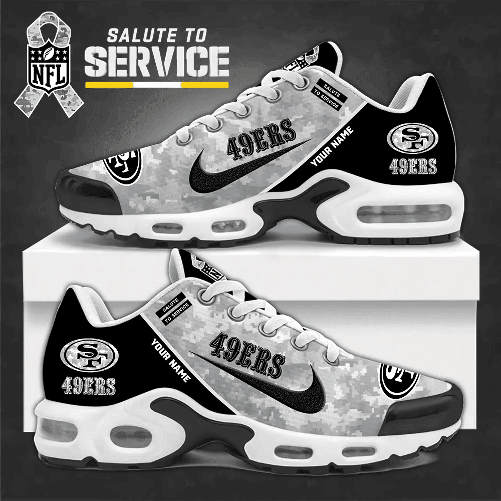 SPTBGTN560-San Francisco 49ers Personalized Plus Sneakers