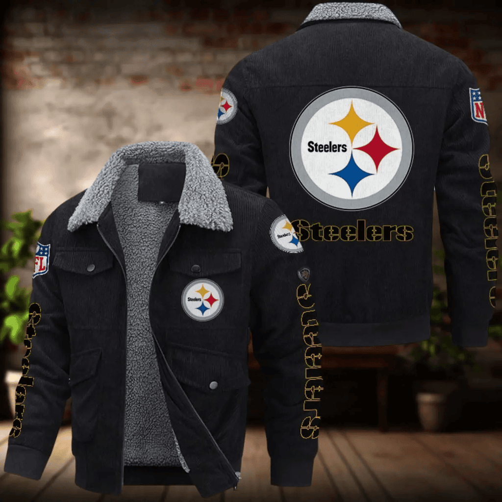 Pittsburgh Steelers Men's Thickened Corduroy Jacket ANZANZTCJ027