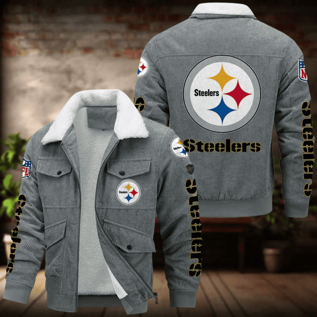 Pittsburgh Steelers Men's Thickened Corduroy Jacket ANZANZTCJ027