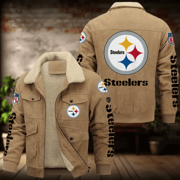 Pittsburgh Steelers Men's Thickened Corduroy Jacket ANZANZTCJ027