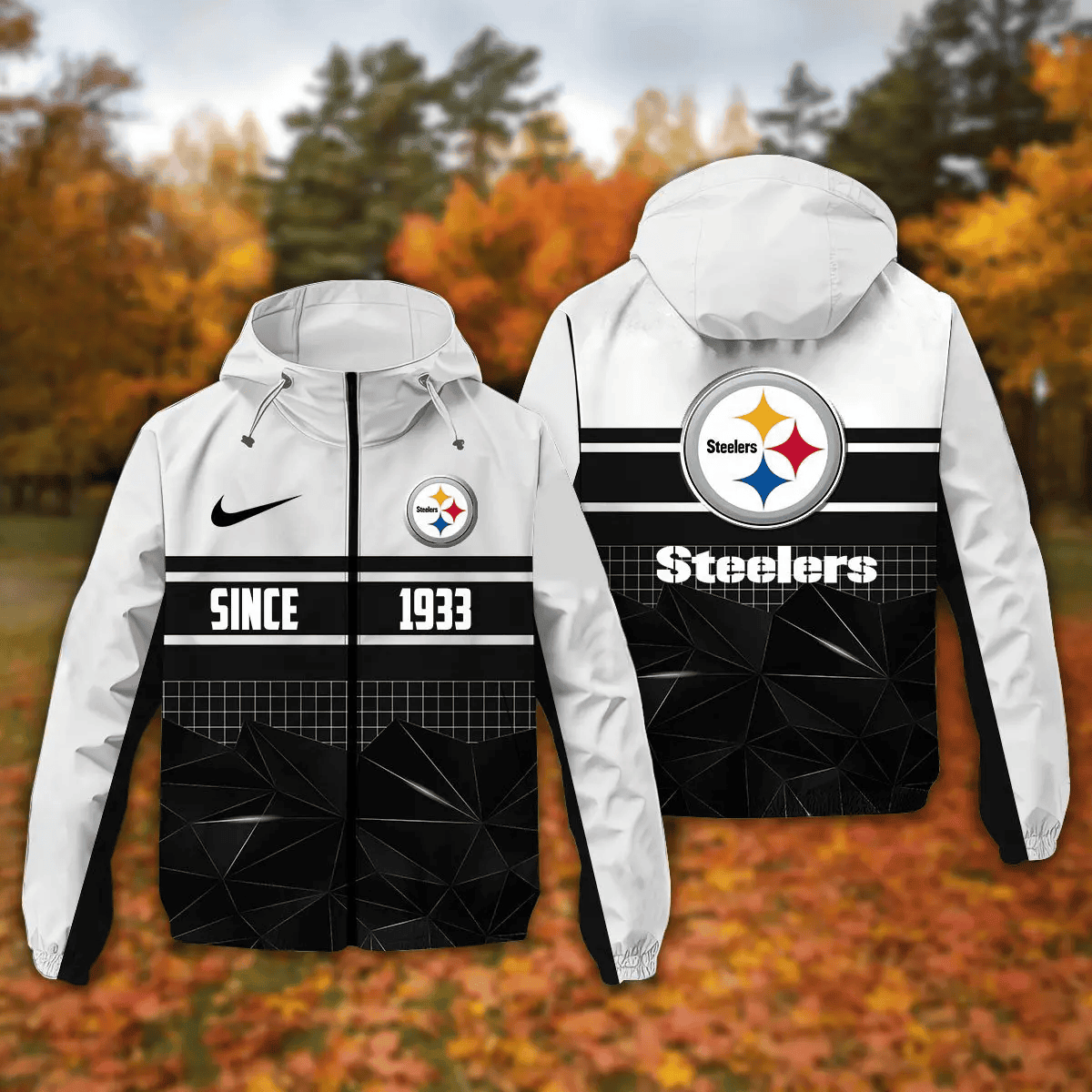 Pittsburgh Steelers Windbreaker Outdoor Jacket Sport Fan Gift NNPRJ936