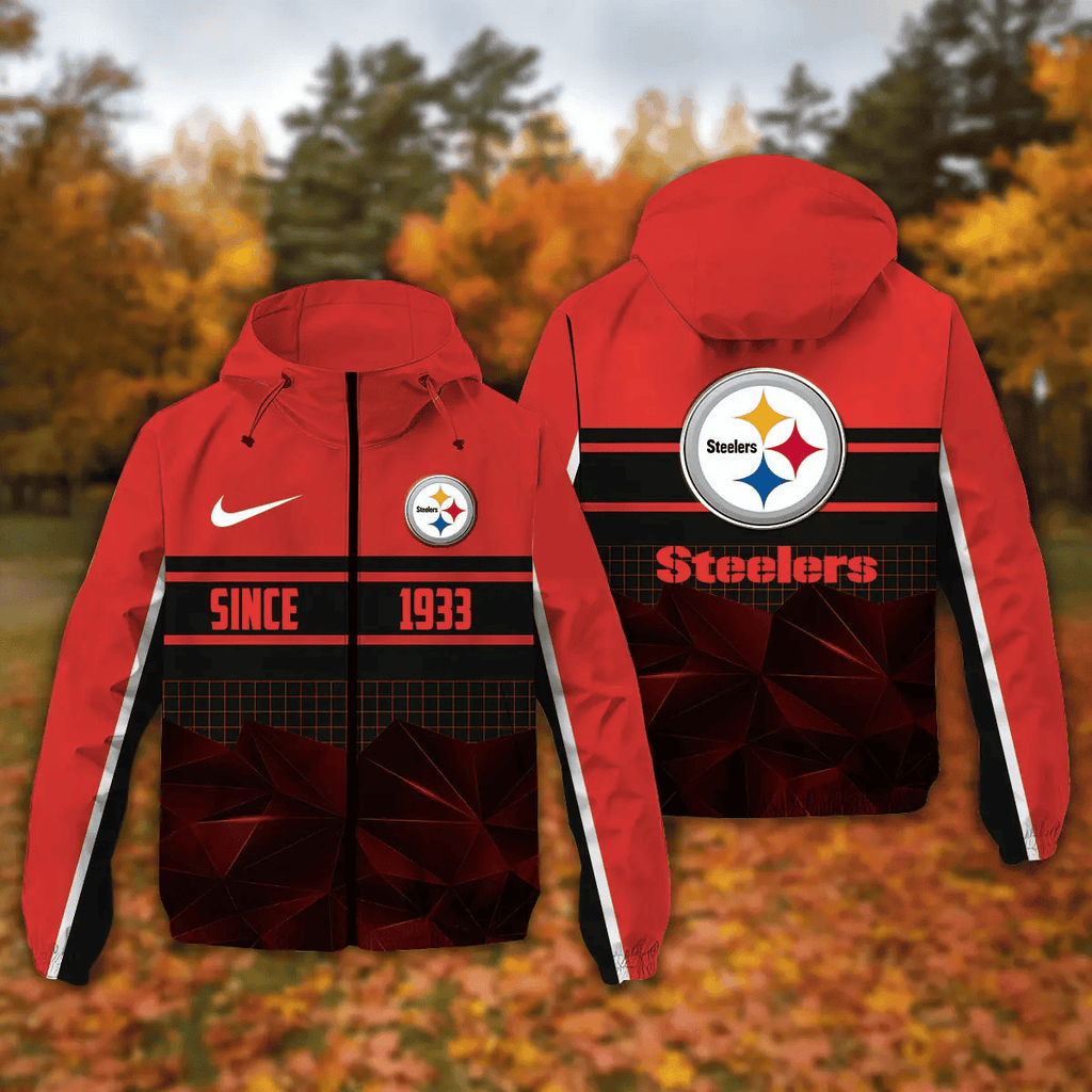 Pittsburgh Steelers Windbreaker Outdoor Jacket Sport Fan Gift NNPRJ936