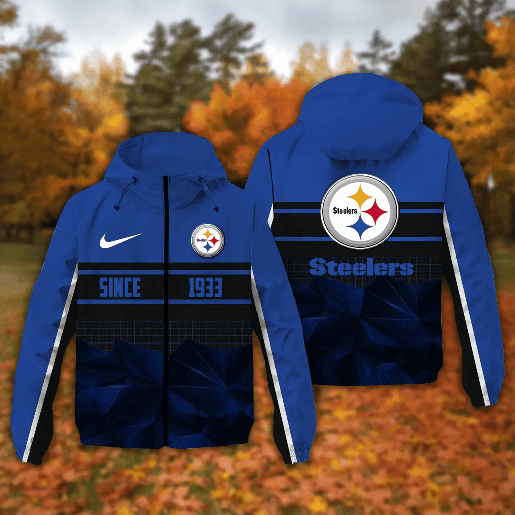 Pittsburgh Steelers Windbreaker Outdoor Jacket Sport Fan Gift NNPRJ936