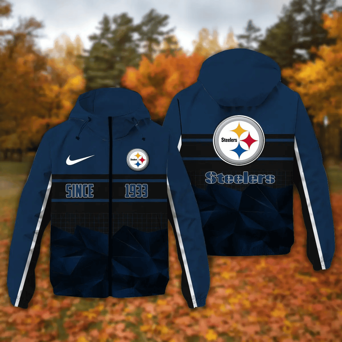 Pittsburgh Steelers Windbreaker Outdoor Jacket Sport Fan Gift NNPRJ936