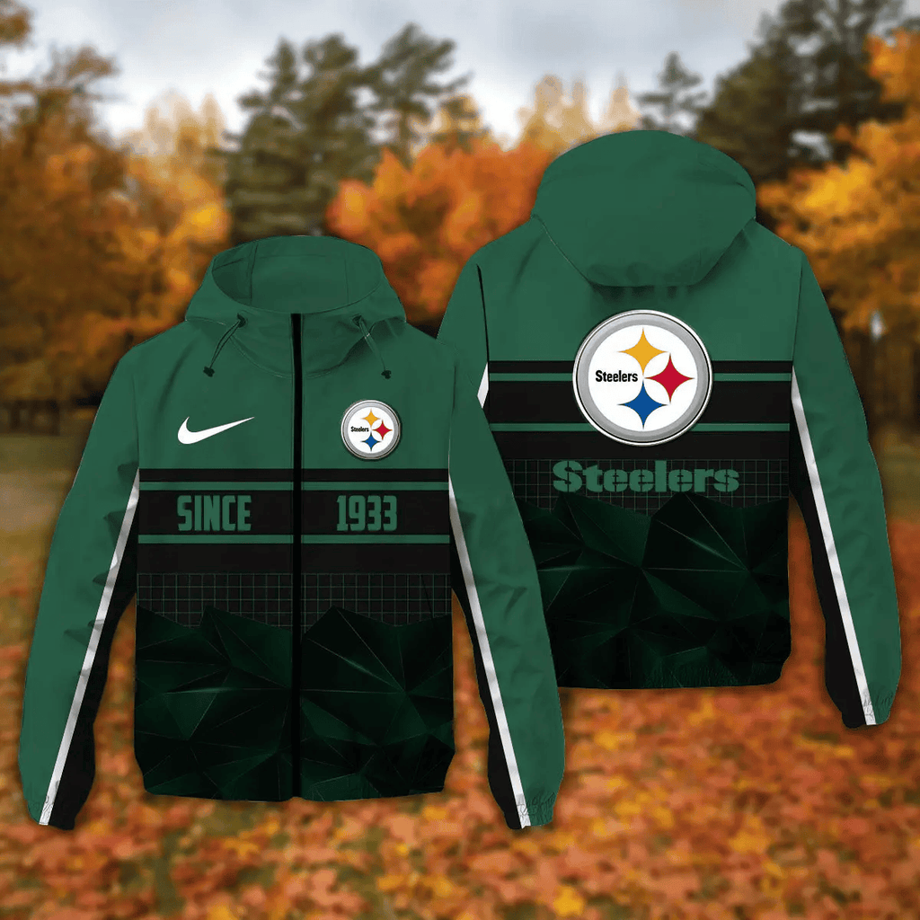 Pittsburgh Steelers Windbreaker Outdoor Jacket Sport Fan Gift NNPRJ936