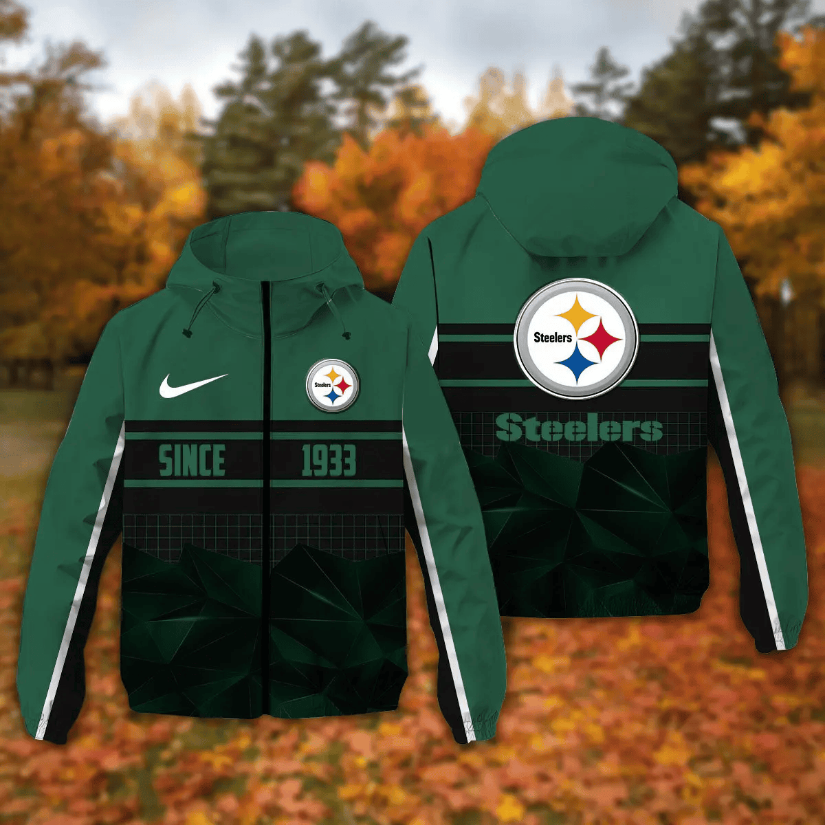 Pittsburgh Steelers Windbreaker Outdoor Jacket Sport Fan Gift NNPRJ936