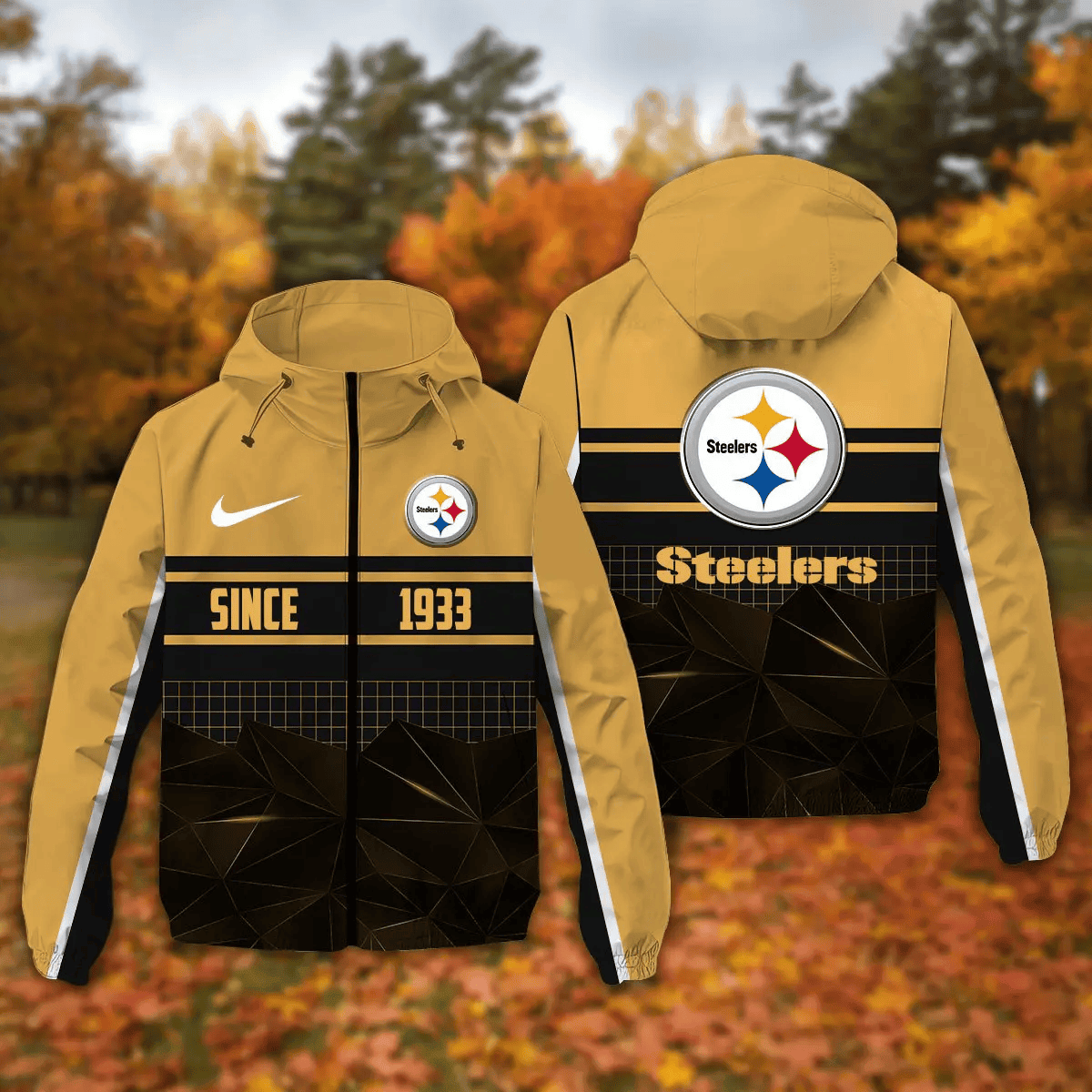 Pittsburgh Steelers Windbreaker Outdoor Jacket Sport Fan Gift NNPRJ936