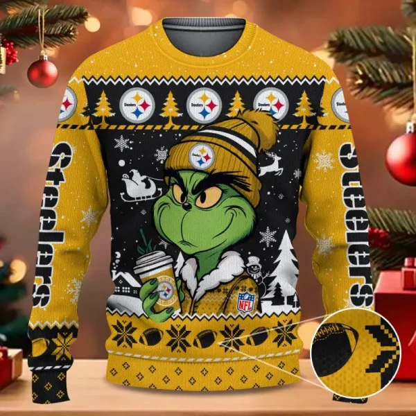SPTBGSWT371-Pittsburgh Steelers Christmas Woolen Sweater