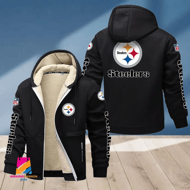Pittsburgh Steelers Multicolor Premium Thick Zip-Up Hoodie ANZTZH027