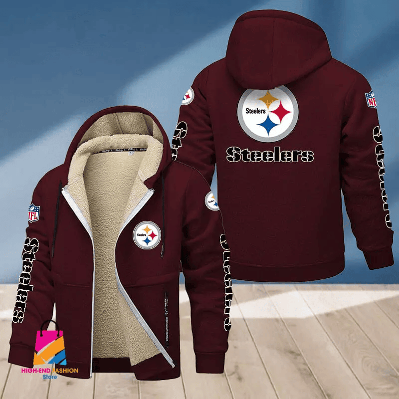 Pittsburgh Steelers Multicolor Premium Thick Zip-Up Hoodie ANZTZH027