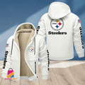 Pittsburgh Steelers Multicolor Premium Thick Zip-Up Hoodie ANZTZH027