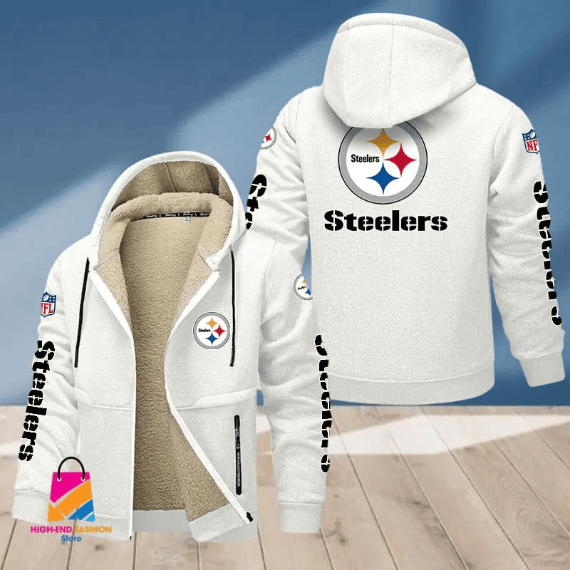 Pittsburgh Steelers Multicolor Premium Thick Zip-Up Hoodie ANZTZH027