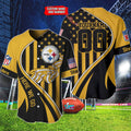 Pittsburgh Steelers Personalized Baseball Jersey BG885