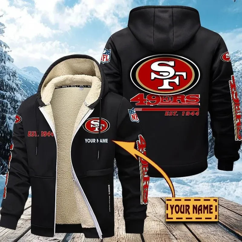 San Francisco 49ers | Zip Up Fur Coat ANZTZH143