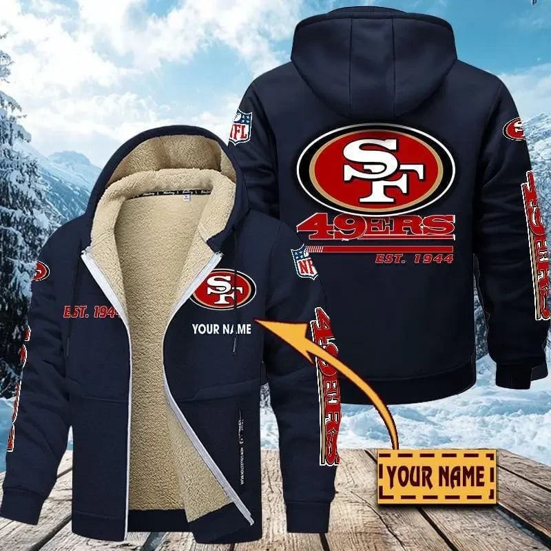San Francisco 49ers | Zip Up Fur Coat ANZTZH143