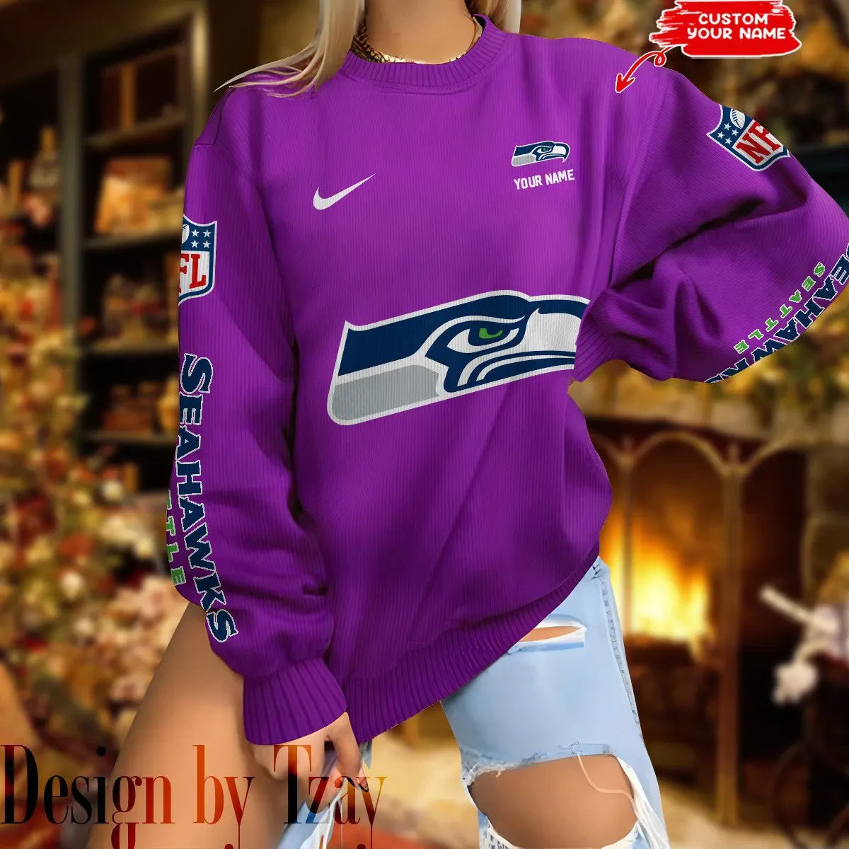 Seattle Seahawks New Woolen Sweater BGSWT213